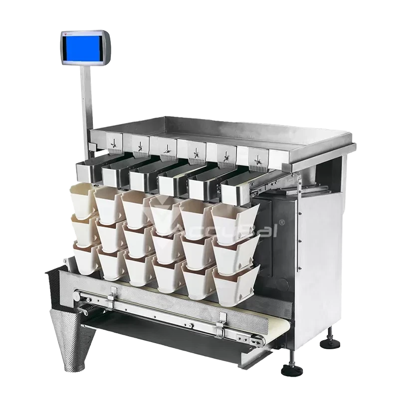 6 Head Anti-sticky Weigher for Fresh Food